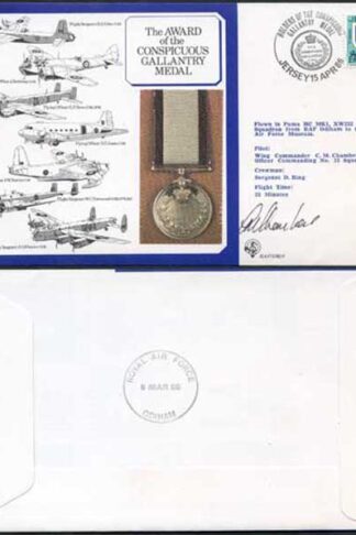 DM9b Award of the Conspicuous Gallantry Medal Signed by Chambers (G)