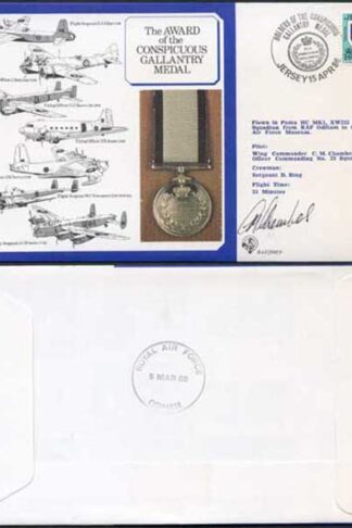 DM9b Award of the Conspicuous Gallantry Medal Signed by Chambers (J)