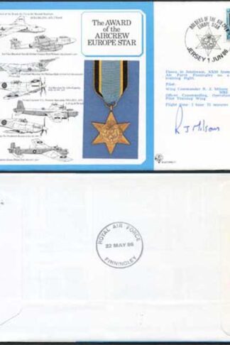 DM11a Air Crew Europe Star Signed by R.J. Milson (B)