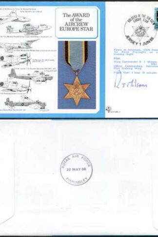 DM11a Air Crew Europe Star Signed by R.J. Milson