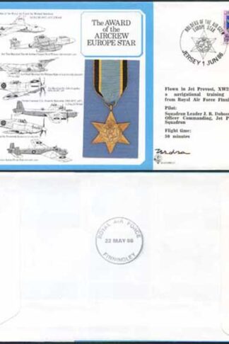DM11b Air Crew Europe Star Signed by Dobson (B)