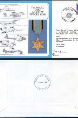 DM11b Air Crew Europe Star Signed by Dobson (M)