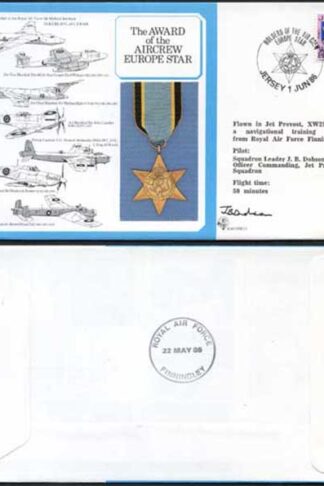 DM11b Air Crew Europe Star Signed by Dobson (O)