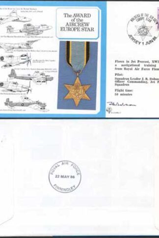 DM11b Air Crew Europe Star Signed by Dobson