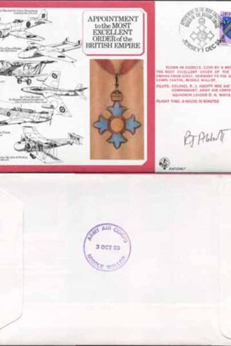 DM7a Most Excellent Order of the British Empire Signed by R.J. Abbott (B)