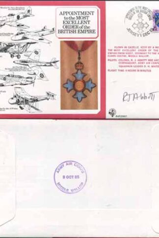 DM7a Most Excellent Order of the British Empire Signed by R.J. Abbott (C)