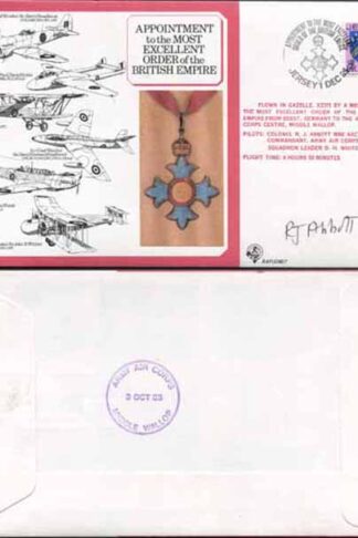 DM7a Most Excellent Order of the British Empire Signed by R.J. Abbott (D)