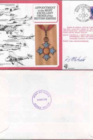 DM7a Most Excellent Order of the British Empire Signed by R.J. Abbott (H)