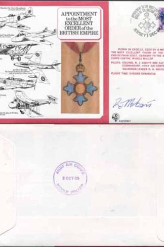 DM7a Most Excellent Order of the British Empire Signed by R.J. Abbott (K)