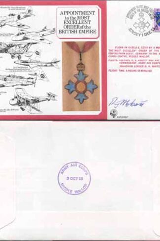 DM7a Most Excellent Order of the British Empire Signed by R.J. Abbott (L)