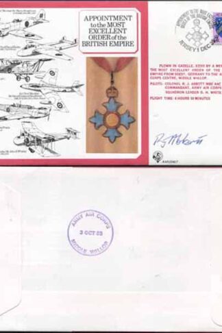 DM7a Most Excellent Order of the British Empire Signed by R.J. Abbott (M)
