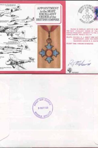 DM7a Most Excellent Order of the British Empire Signed by R.J. Abbott (S)