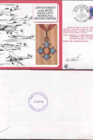 DM7a Most Excellent Order of the British Empire Signed by R.J. Abbott (U)