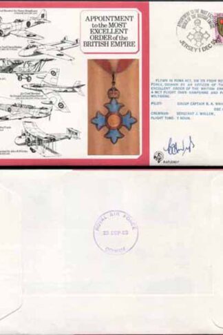 DM7b Most Excellent Order of the British Empire Signed by B.A Wright (I)