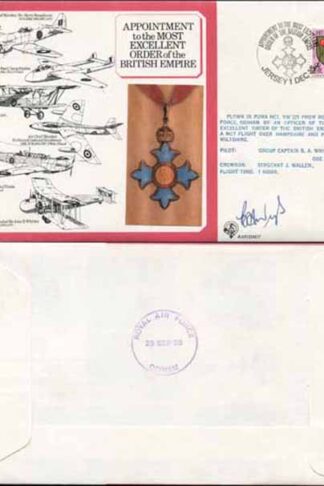 DM7b Most Excellent Order of the British Empire Signed by B.A Wright (J)