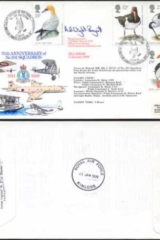 RFDC69b 75th Ann of No 201 Squadron Signed by A.B. Wright-Boycott (C)