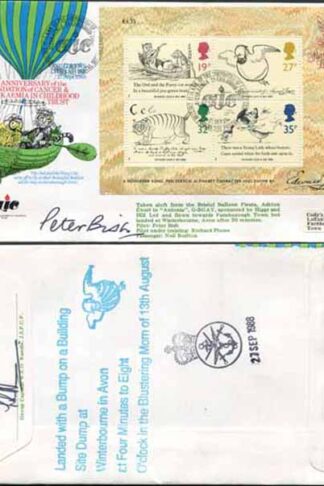 RFDC67b Childrens Literature with Miniature Sheet Signed by Peter Bish (B)