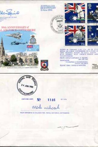 RFDC64b Australian Bicentenary Signed by Grp Capt. P.T. Squire (A)