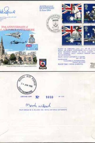 RFDC64b Australian Bicentenary Signed by Grp Capt. P.T. Squire (B)