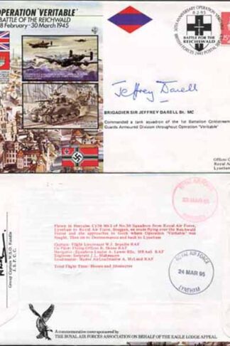 JS45/3c 50th Ann War II Operation Veritable Brig Sir J DarelI Cdr Tank Sqn (B)