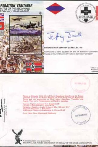 JS45/3c 50th Ann War II Operation Veritable Brig Sir J DarelI Cdr Tank Sqn (E)
