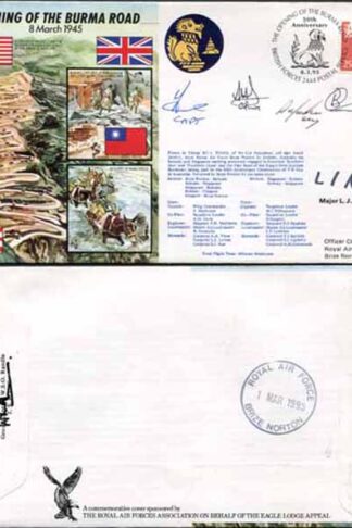 JS45/4 The Opening of the Burma Road Signed Major Ralli and Others 30 Made (D)