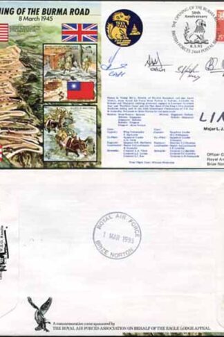 JS45/4 The Opening of the Burma Road Signed Major Ralli and Others 30 Made (E)