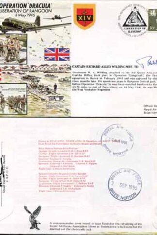 JS45/11c 50th Ann Operation Dracula sign Capt R A Wilding only 500 made (C)