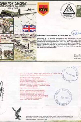 JS45/11c 50th Ann Operation Dracula sign Capt R A Wilding only 500 made (E)