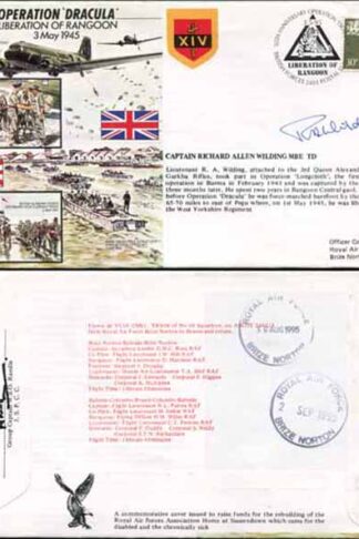 JS45/11c 50th Ann Operation Dracula sign Capt R A Wilding only 500 made