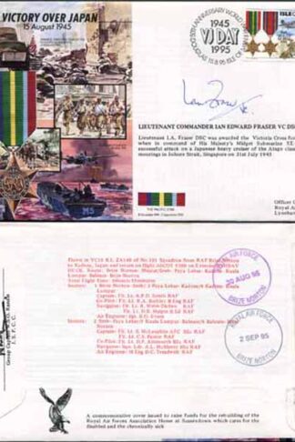 JS45/16BC Victory in Europe sign Lieutenant Commander Ian Edward Fraser VC (N)