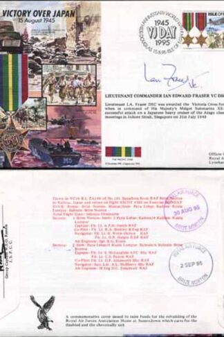 JS45/16BC Victory in Europe sign Lieutenant Commander Ian Edward Fraser VC (O)
