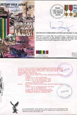JS45/16BC Victory in Europe sign Lieutenant Commander Ian Edward Fraser VC (P)