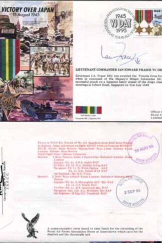 JS45/16BC Victory in Europe sign Lieutenant Commander Ian Edward Fraser VC (Q)