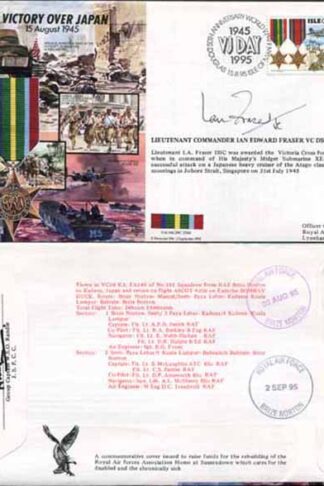 JS45/16BC Victory in Europe sign Lieutenant Commander Ian Edward Fraser VC (V)