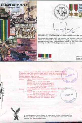 JS45/16BC Victory in Europe sign Lieutenant Commander Ian Edward Fraser VC (X)