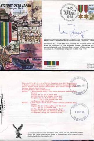JS45/16BC Victory in Europe sign Lieutenant Commander Ian Edward Fraser VC (Y)