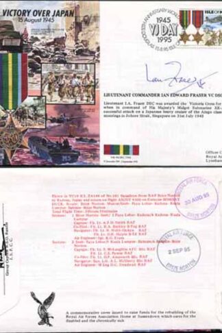 JS45/16BC Victory in Europe sign Lieutenant Commander Ian Edward Fraser VC (AA)