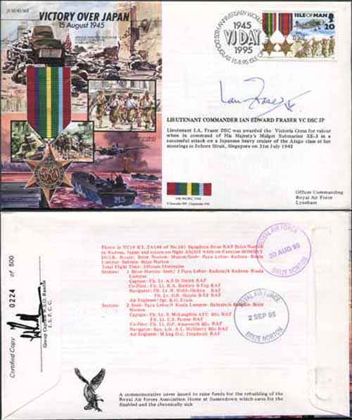 JS45/16BC Victory in Europe sign Lieutenant Commander Ian Edward Fraser VC (AA)