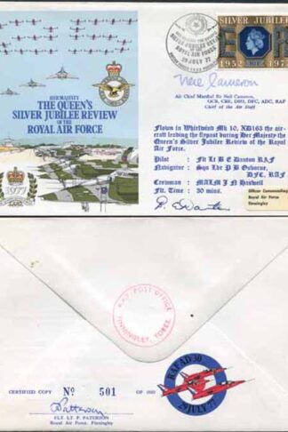 AD30c HM The Queens Silver Jubilee Review of the RAF Signed Sir Neil Cameron (A)