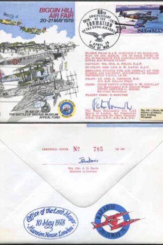 AD35c Biggin Hill air Fair Signed by The Honourable Sir Peter Vanneck