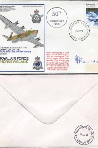 SC35b RAF Thorney Island 50th Ann Flight Pilot Signed