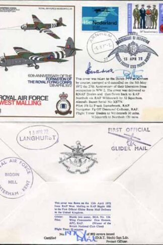 SC33e RAF West Malling 60th Ann Signed by Pilot and Navigator (A)
