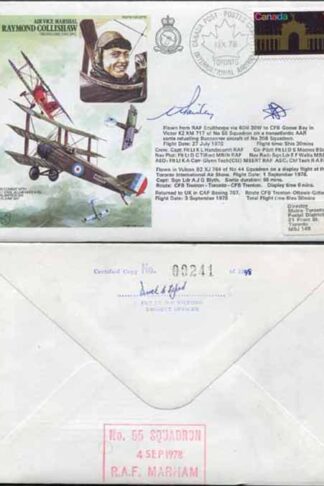 HASP6c Air Vice Marshal Raymond Collishaw Signed by A.J Bauer and W.G. Paisley