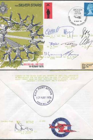 AD17d Silver Stars Biggin Hill Air Fair 14-16 May 1976 Signed by All 8 Members