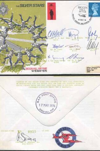 AD17d Silver Stars Biggin Hill Air Fair 14-16 May 1976 Signed by All 8 Members