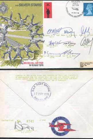 AD17d Silver Stars Biggin Hill Air Fair 14-16 May 1976 Signed by All 8 Members