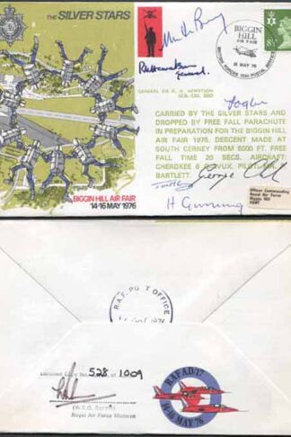 AD17e Silver Stars Biggin Hill Air Fair 14-16 May 1976 Signed by some members (
