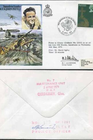 HA37c Squadron Leader M.T.St. John Pattle Signed by M.J. Alllisstone