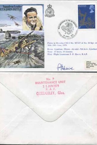 HA37b Squadron Leader M.T.St. John Pattle Pilot Signed (A)
